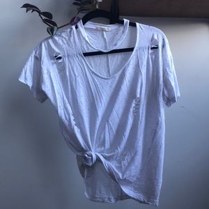 DONATING TODAY💕12th Tribe Destroyed Cut Out Tee